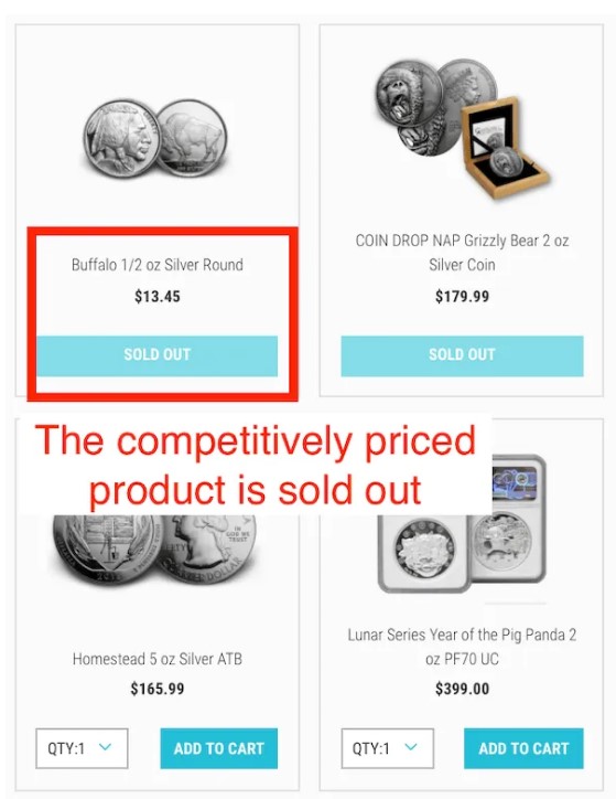 7K metal products sold out
