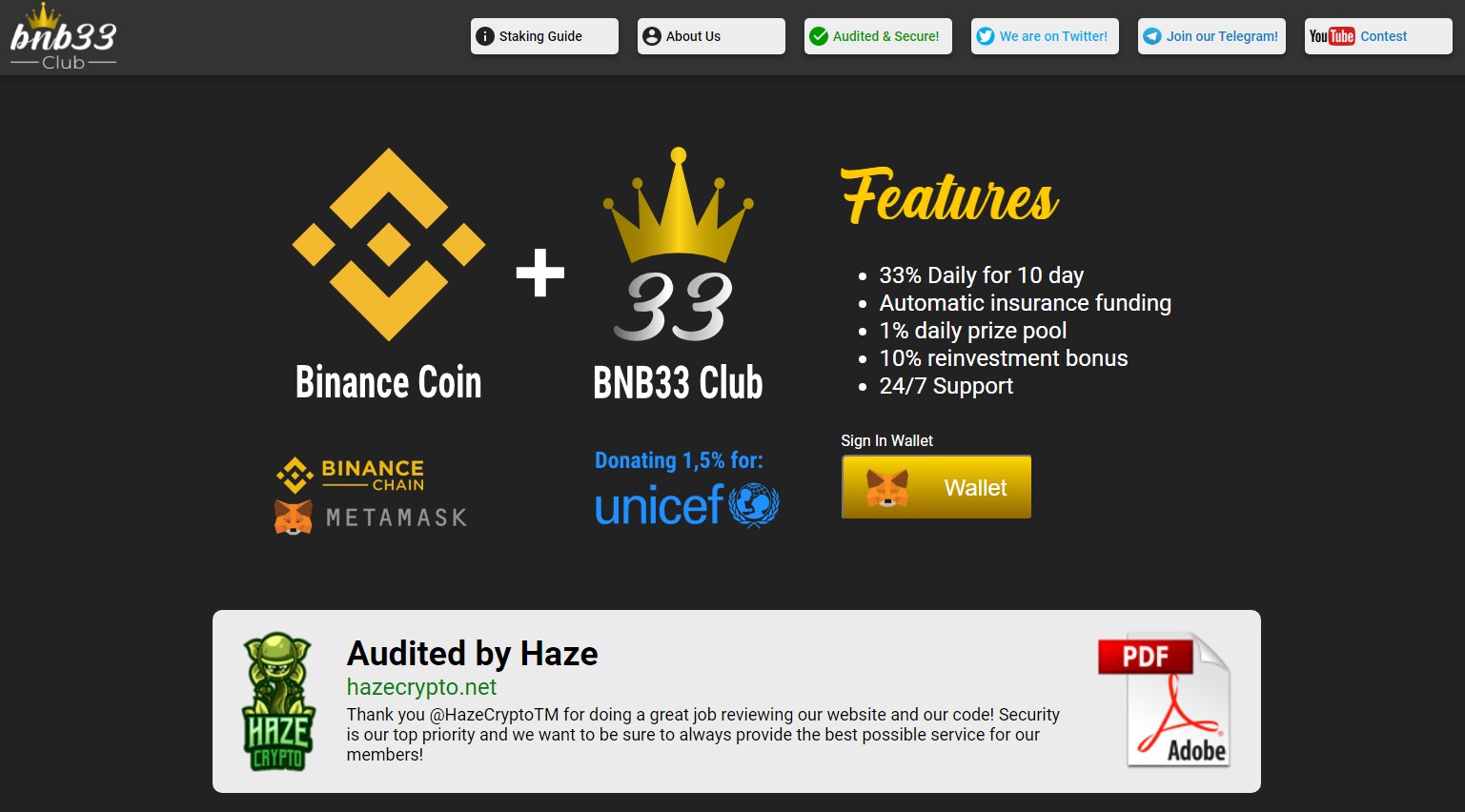 BNB33 club scam