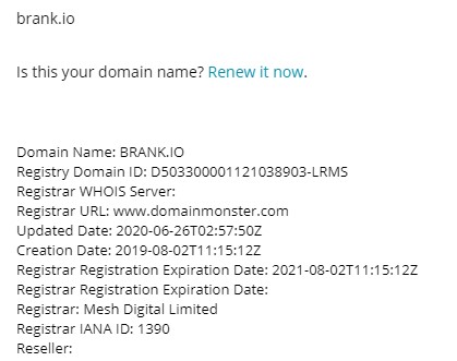 Brank domain
