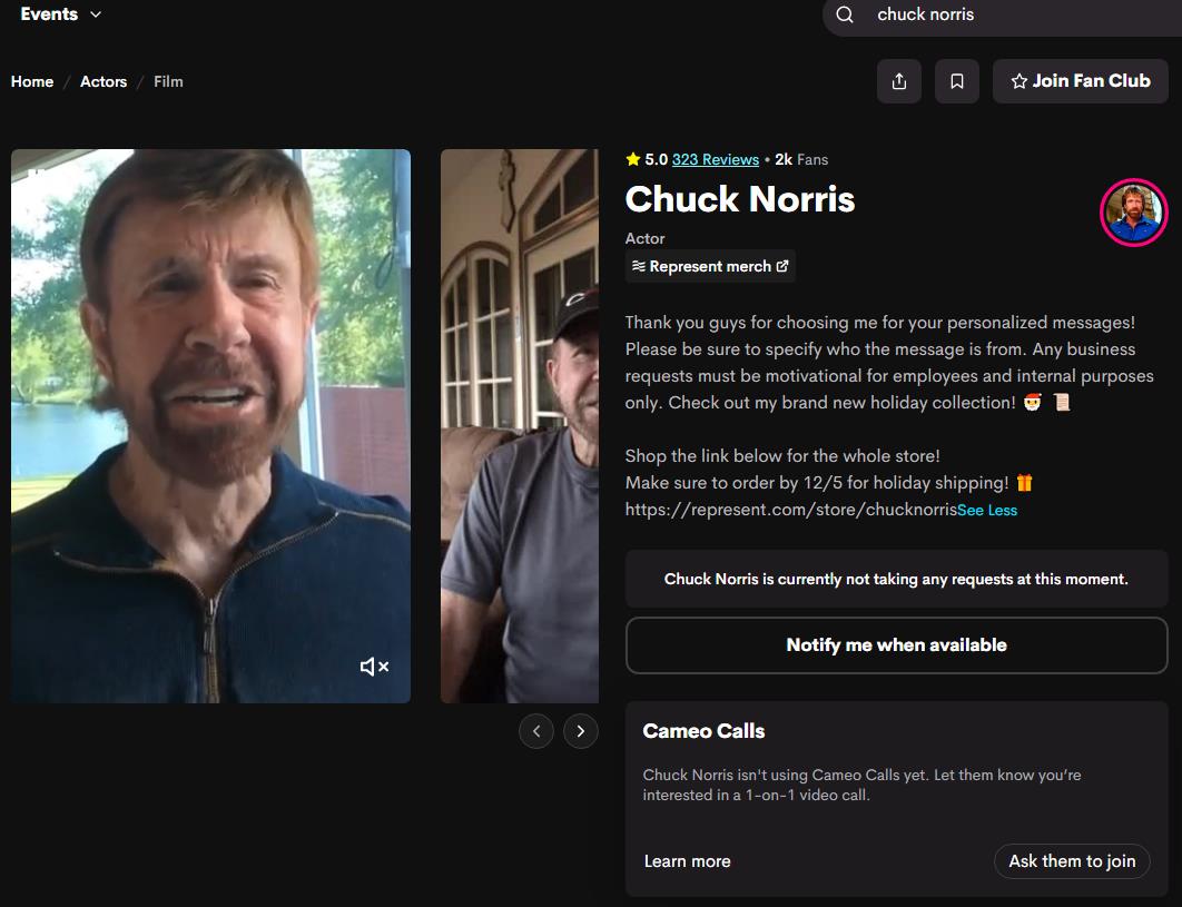 Chuck Norris Cameo