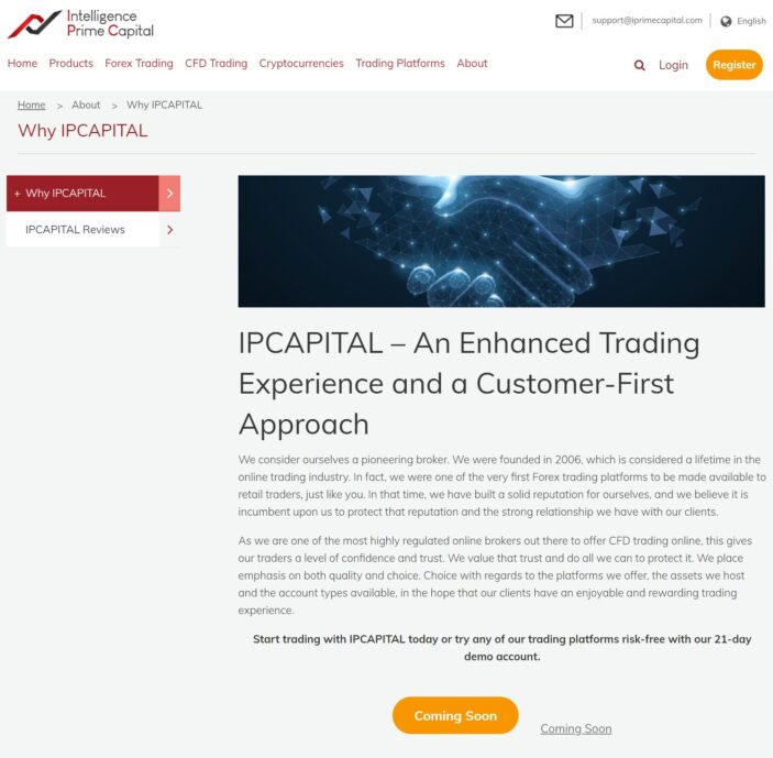 IPCapital website clone