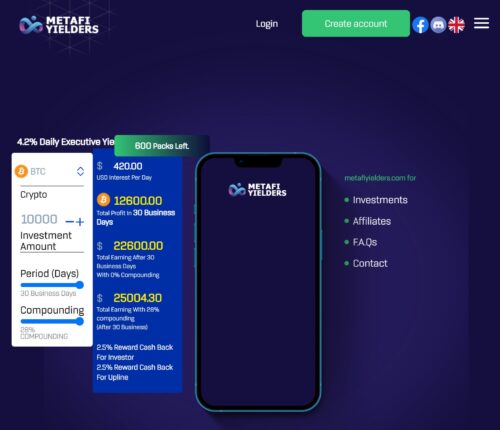 Metafi Yielders scam
