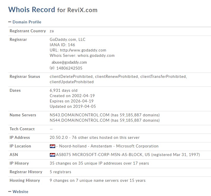Revix domain