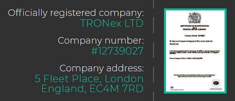 TRONEX LTD address