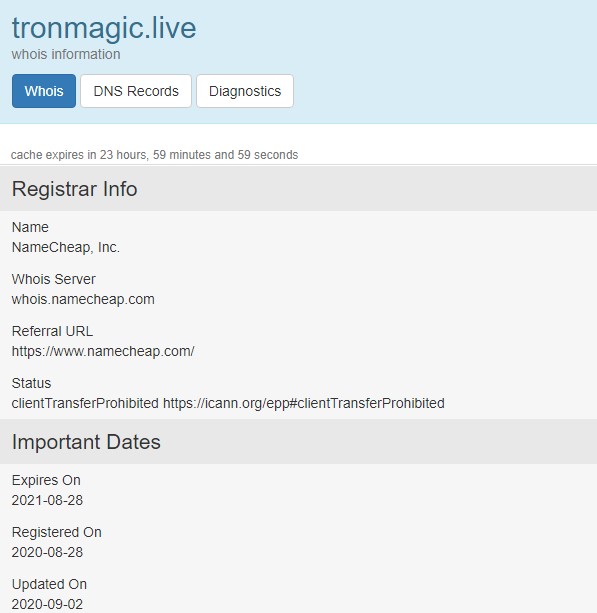 Tron Magic domain