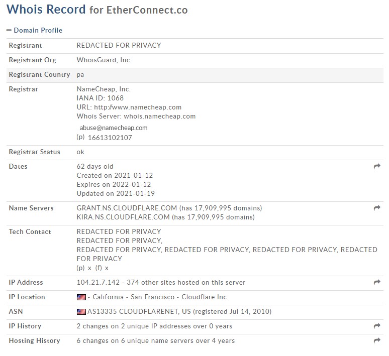 etherconnect domain