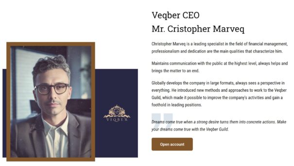 Veqber CEO Cristopher Marveq