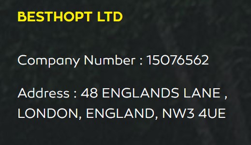 besthopt LTD number