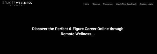 Remote Wellness Academy Scam