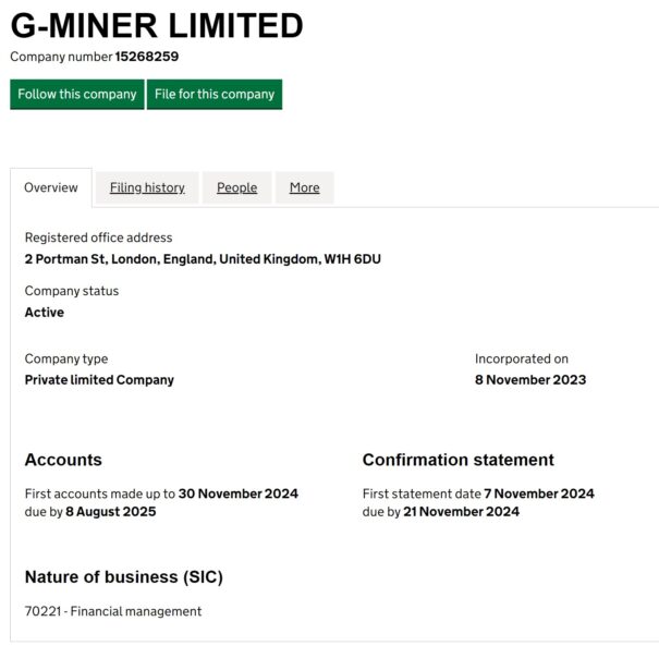 G-Miner Limited