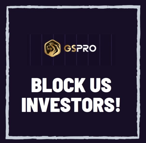 GSPro Giving all US GSPartners Investors the Finger by Terminating them