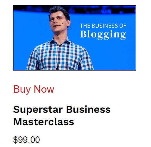 Superstar blogging cost