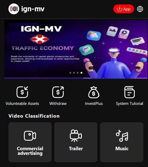 IGN MV App website