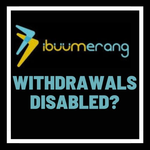 iBuumerang Withdrawals Disabled for a Month